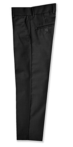 Boys Flat Front Slacks Slim Fit Dress Pants2