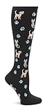 Nurse Mates Women's 12-14 Mmhg Compression Trouser Sock Pets Paws