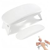 Foldaway Nail Arm Rest,Wrist Support,Nail Stylist Supplies,Very Lightweight and Easy to Carry,White
