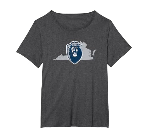 Old Dominion University ODU Monarchs State T-Shirt, Women's Plus, Dark Heather Grey, 3X