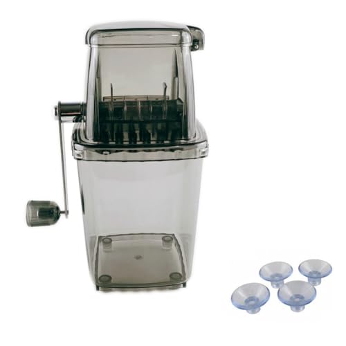 Bloepum Ice Crusher Manual Rotary Ice Crusher Cocktails Machine Ice-Cube Crushed Smoothies Ice Crusher Machine Home B