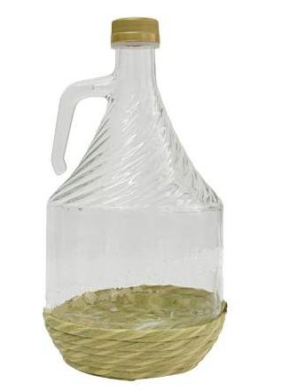 Glassbalong GÄRballonflaska glasflaska vinbalong glas ballong i flätad 2 l ny BDO2Z