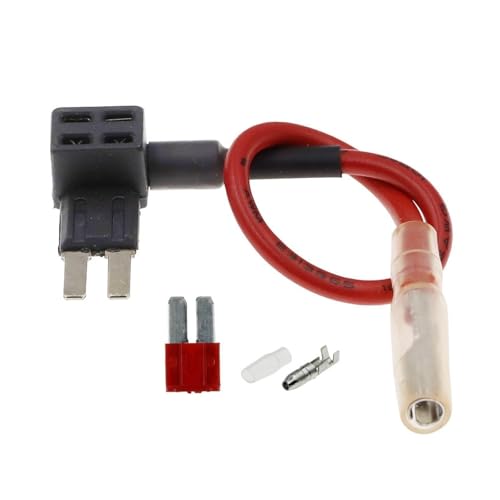 Portafusibles para auto MI-I pequeño-mediano con adaptador Add-a-Circuit TAP 12V con fusible estándar ATM Micro de 10A (Color: T Micro 2, tamaño: 4A) miniatura 1