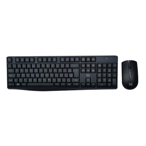 Kit Teclado e Mouse Sem Fio Slim Conexão USB + Pilhas inclusas Multi - TC270