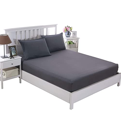 Grounding Sheet GroundingFitted Sheet, Conductive Grounding Mat with Grounding Cords Original Color 95% Organic Cotton with 5% Silver Fiber King Size(76