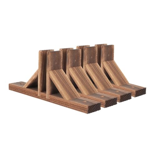 Séparation extérieure stable grâce au support de clôture en bois naturel