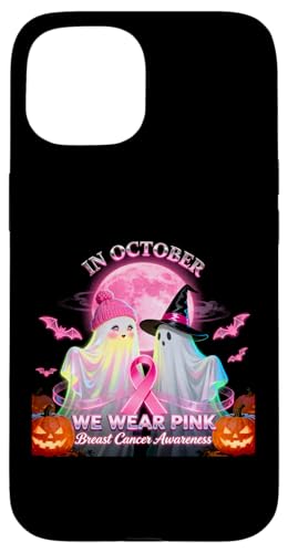 awareness In October We Wear Pink Breast Cancer Halloween X}zP[X iPhone 15 p