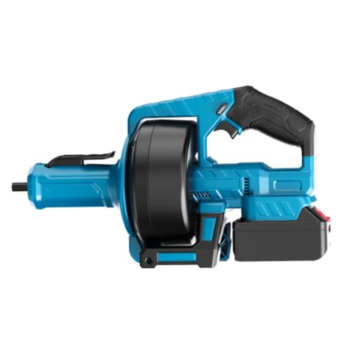 Emidor 排水管洗浄ツール、電動パイプクリーナー、使いやすく、可変速度、女性でも使いやすく、家庭用および商業用、トイレ、浴室、排水管、浴室に適しています (ヌードマシンです)