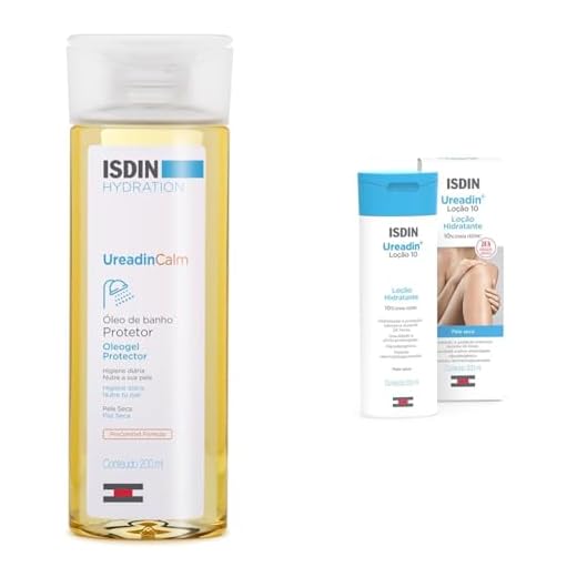 Kit ISDIN Ureadin Óleo De Banho Calm Oleogel 200ml e Ureadin 10 Hidratante Corporal 200ml