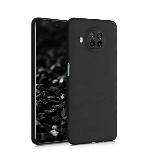 Image of Mobile Back Cover Case for Xiaomi Mi10i (Silicone Case|CameraProtection|Black SC1510)