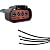 DSkoiph WPT688 HVAC Blower Motor Resistor Connector Wire Harness Pigtail Compatible with Ford Explorer Escape Expedition Mustang Fiesta Lincoln Navigator Mercury 3U2Z14S411ZEA