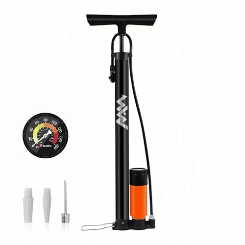 WWJ Bike Floor Pump with Gauge, Manual Hand Air Pump for Bicycle,Fits Schrader...