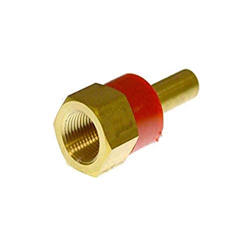 Winters TBR Series Stainless Steel 316 Bi-Metal Threaded Thermowell, 2-1/2" Stem, 3/4" NPT Male x 1/2" Female NPT