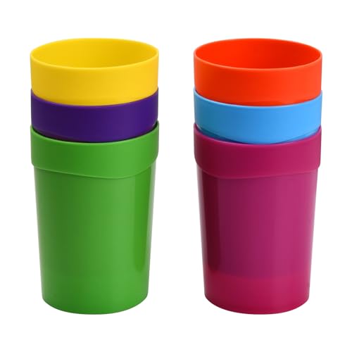 Minjuna 6 Pcs Reusable Plastic Cups