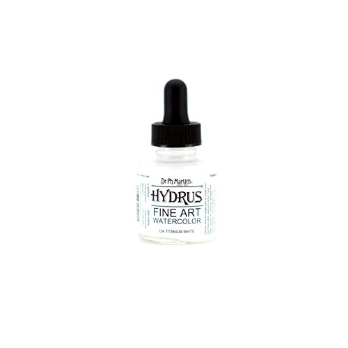 Dr. Ph. Martins Hydrus Fine Art Watercolor (12H) Watercolor Bottle 1.0 oz Titanium White 1 Bottle