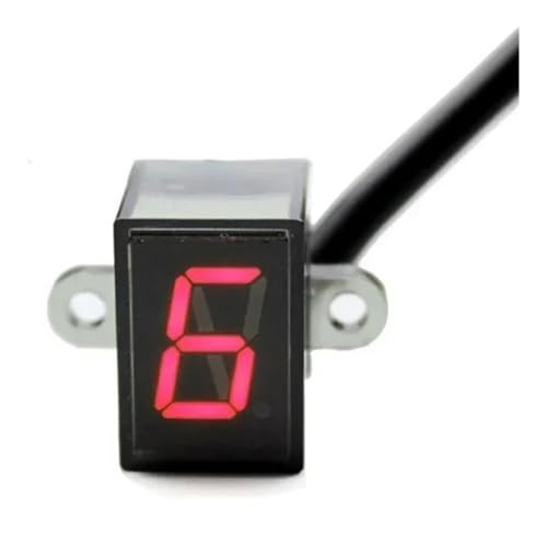 LDWPMFD Indicador Marchas Indicador De Marcha En Punto Muerto para Motocicleta, Luz LED Universal para Motocross, Todoterreno, Color Negro, 5/6 Velocidades