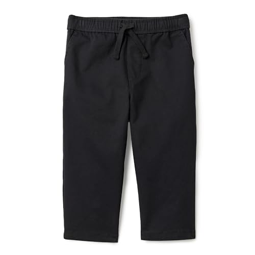Amazon Essentials Boys Boys and Toddlers Regular Fit Stretch Pull On Pants Black 5