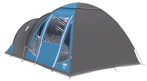 Coleman Waterfall 5 Family Tent | 5 Man Dome-Tunnel Hybrid Tent with Separate Living And Sleeping Area | Easy To Pitch | 5 Person Camping Tent | 3000mm Waterproof | with Sewn-in Groundsheet