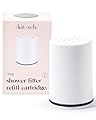 Kitsch Shower Filter Replacement Cartridge, Multi-Stage Hard Water Softener Shower Head Filter, Reduces Chemicals & Chlorine, Restores PH Balance for Hair, Skin & Nails, Universally Compatible, 1 Pack