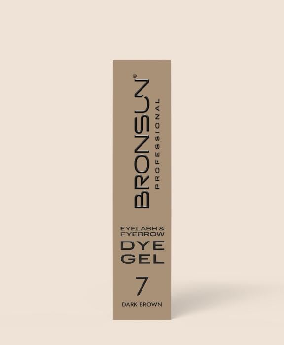 BRONSUN Tinte Gel #7 Marrón Oscuro Sin Amoníaco 0.51 fl.oz miniatura 2