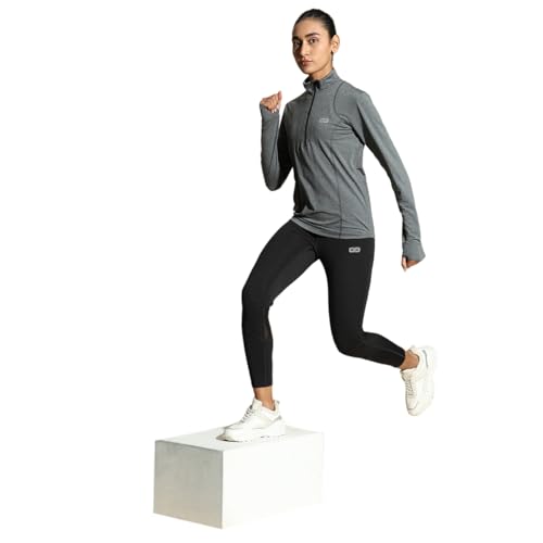 Image of Silvertraq Women's Athleisure Runner Zip Neck T-Shirt