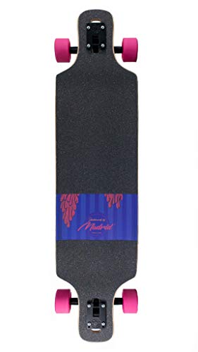 Backfire Dtf 36" Flamingo Drop Through Longboard With Maple Wood, Caliber Trucks- Made By Madrid In Usa #TOP4