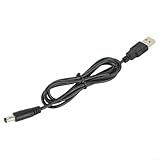 USB 5 V auf 12 V Boost-Kabel für DC-Netzteil-Konverter mit 5,5 x 2,1 mm Schnittstelle, Step-Up-Spannungsausgang für Router, Auto-Geräte, USB-Leuchten und (5 V)