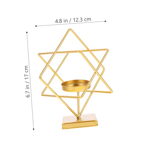 Cabilock Candlestick Vintage Decor Table Decor Candle Holder Retro Decor Candle Stand Desktop Candle Base Metal Candles Holder Tea Light Holder Wrought Iron European Style Metal Tea