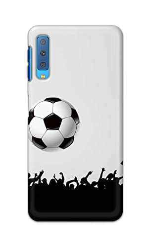 Image of Printed Hard Back Cover Case for Samsung Galaxy A7 2018 Back Cover (Football Icon) -702