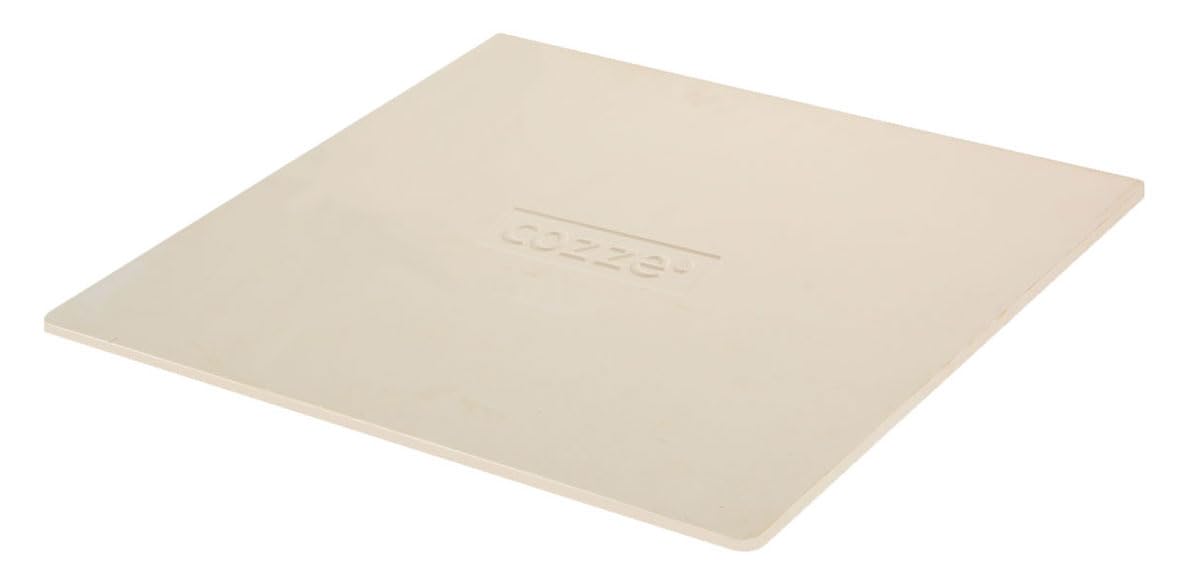 cozze® Pierre à pizza pour four à pizza 34,5×34,5 cm | En cordiérite | Base croustillante garantie