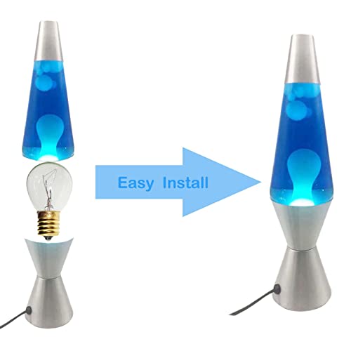 Wickyprince Lava Lamp Bulbs-6 Pack Intermediate E17 Base S11 120V 25W 150 Lumens Of Light Output，Replacement Bulbs For Lava Lamp,Glitter Lamps.dimmable #TOP1