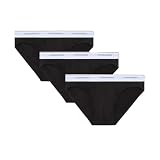 DSQUARED2 Slip 3-Pack Brief DCX300060 (IT, Testo, L, Regular, Regular, 001- Nero)