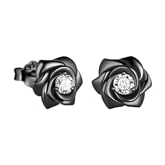 D,Black Gold Plated Over 925 Silver