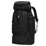 🎒 【Design ist auch top Wanderrucksack 】: Wanderrucksäcke durch das bequeme Trinksystem können Sie Wasser trinken, ohne die Wasserblase herauszunehmen. Unsere Wanderrucksäcke verfügen über leistungsstarke Aufhängungssysteme, mit denen Sie Ihre Wanderstöcke, Wasserflaschen usw. aufhängen können. 80L Rucksack wanderrucksack schultasche wasserdicht daypack schulrucksack sporttasche laptoptasche für herren damen outdoor sport.