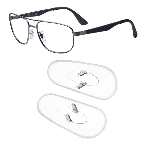 Image of Clear Soft Silicone Replacement Nose Pads for Ray-Ban Aviator RB3025 /RB3026 /RB3030 /RB3211 /RB3362 /RB3445 /RB4175