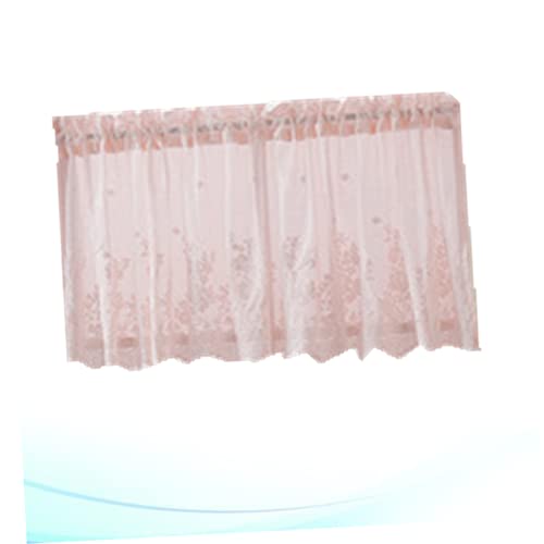 Cortina corta de encaje transpirable para ventanas de cocina luminosas pack de 3 piezas 8