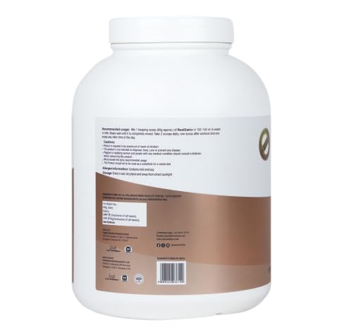 Image of REALGAINZ by 2X Nutrition | High-protein mass gainer | 78g Carbs per serving | High protein (26g) Natural weight gain | Build lean muscle mass | contains digestive enzymes (2Kg, Belgian Chocolate)