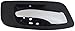 Dorman 93168 Rear Driver Side Interior Door Handle Compatible with Select Dodge Models, Black; Chrome