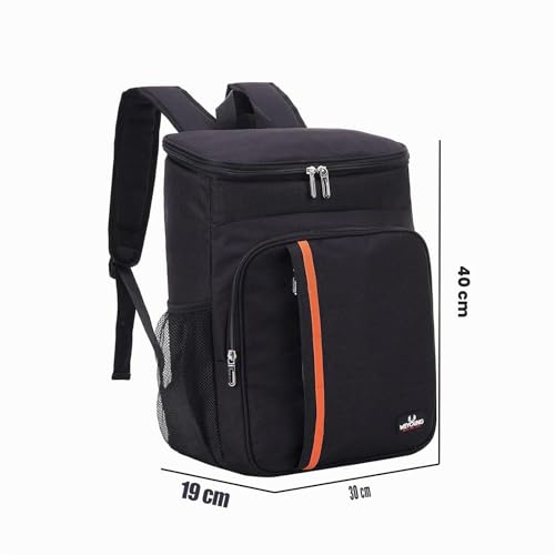 Miniatura 2 de Qinglou Mochila Nevera Isotermica, Bolsa De Picnic, Bolsa Térmica Porta Alimentos Bolsa De Compra Para Picnic, La Playa, Almuerzo, Barbacoa - Mochila Grande A.Negro