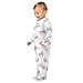 Emelivor White Crabs Seafood Baby Newborn Pajamas Outfits Long Sleeve Footed Pjs for Boys Girls Kids