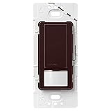 Lutron Maestro Motion Sensor switch, no neutral required, 250 Watts Single-Pole, MS-OPS2-BR, Brown