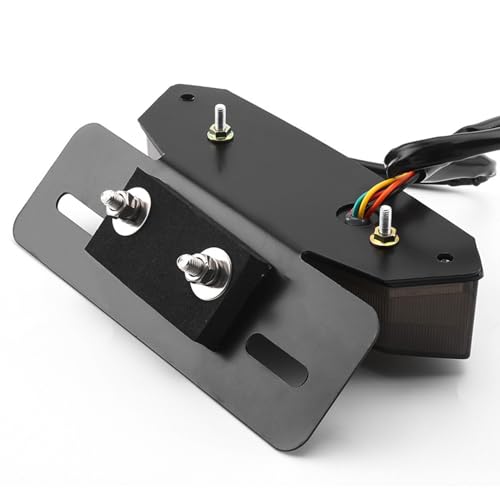 Moto frein queue clignotant LED universel avec optique teintée noire - 5