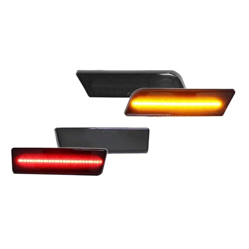 alxiang 4X Smoke Front + Rear Side Marker Lights Black ABS Housing Bulbs 2010-2013 for Ford for Transit Connect XL/XLT 2010-2013 -40-60 Centigrade Degree-Work Temperature Smooth 12 V