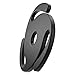 Facmogu 45 RPM Record Adapter, 7 Inch 45 Adapter for Record Player, 45 Vinyl Record Solid Aluminum Adaptor, 45 RPM Record Adapter Insert for Turntables, Retro 45 Vinyl Record Turntables Spindle -Black