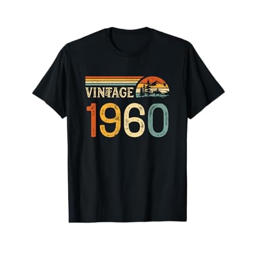 Vintage 1960 62 Años Cumpleaños Hombre Mujer Nacido En 1960 Camiseta