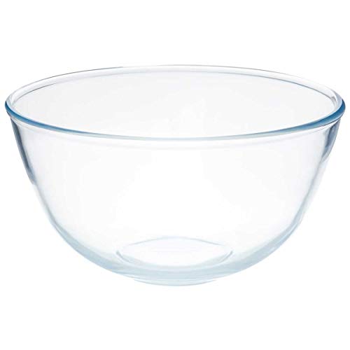 TAGROCK glass Solid Bowl – 3500Ml, Pack of 1, clear