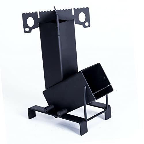 Small Wood Burning Camp Stove – Conveniently Compact and Portable Twig Stove – Emergency Survival Cooking Kit – Folding Jet Rocket Stoves – Survivalist Grade Backpacking Camping Gear and Equipment