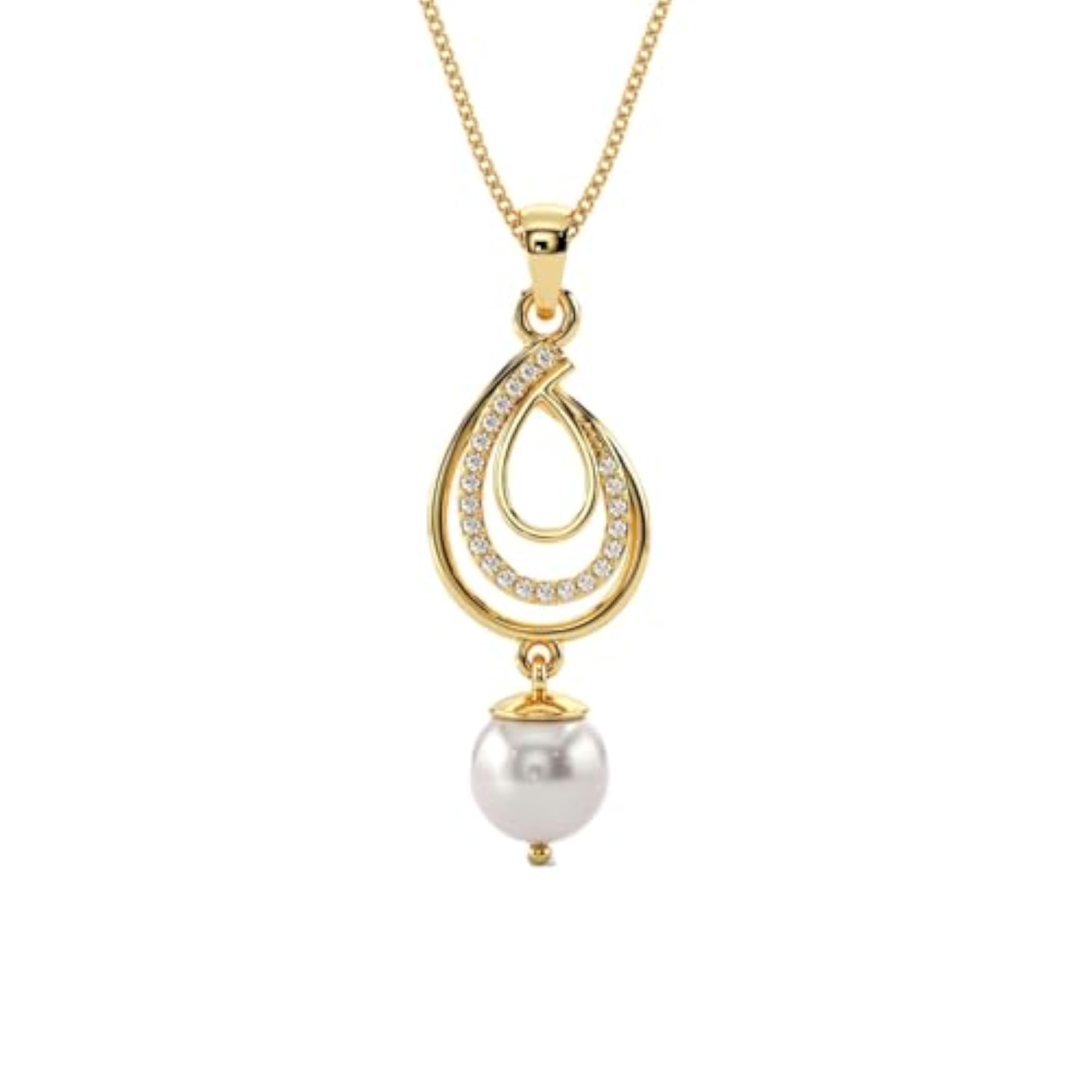 Women's 925 Hallmarked Pure Silver Luminous Loop Pendant