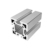 ELILANEY 6060 Aluminium-Extrusionsrahmen, 10 mm Schlitz, DIY-Rahmenprofil, 60 x 60 mm Vierkantrohr-Schienenebene for Maschinenrahmen Standkante(350mm 13.78" long)