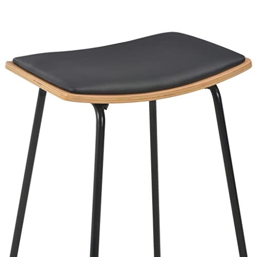 Tabourets de bar en cuir synthétique confortables et faciles à laver